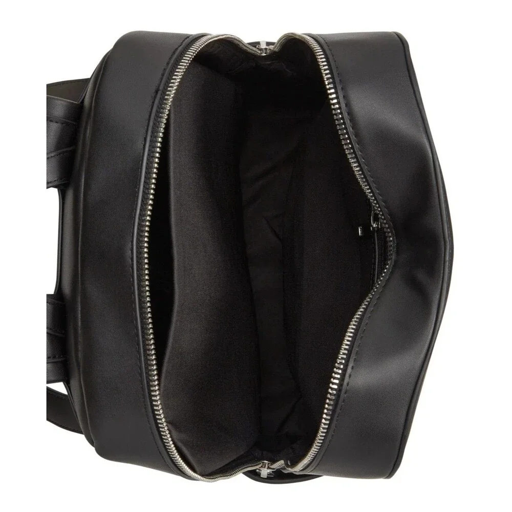 ALFANI Backpack Black Faux Leather Workwear Travel Business School $99